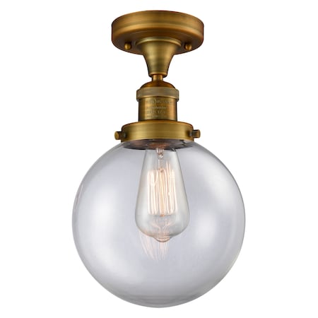 Innovations Lighting One Light Vintage Dimmable Led Semi-Flush Mount 517-1CH-BB-G202-8-LED